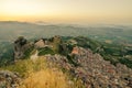 Mountain town Caltabellotta, Sicily, Italy. Church of San Salvatore Royalty Free Stock Photo