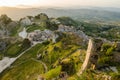 Mountain town Caltabellotta (Sicily, Italy) in the Royalty Free Stock Photo