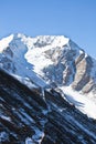 Mountain trail amid the peaks in Tien Shan