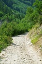 Jeep trail leading to the Crystal Mill near Marble, Colorado