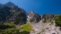 Mountain trail on the Monk Peak. Royalty Free Stock Photo
