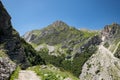 Mountain trail road in Abruzzo, Gran Sasso National park