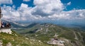 Mountain trail road in Abruzzo, Gran Sasso National park