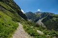 Mountain trail road in Abruzzo, Gran Sasso National park