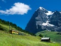 Mountain train on Eiger mountain, Switzerland Royalty Free Stock Photo