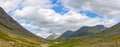 Mountain tundra with mosses and rocks covered with lichens, Hibiny mountains above the Arctic circle, Kola peninsula Royalty Free Stock Photo