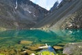 Mountain turquoise lake. Mountain spirits lake Altai Mountains, Russia