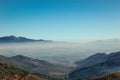 Mountain valley of Florina panoramic view Royalty Free Stock Photo