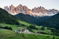 Mountain valley in the Italy alps. Royalty Free Stock Photo