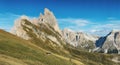 Mountain valley in the Italy alps Royalty Free Stock Photo