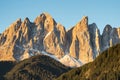 Mountain valley in the Italy alps. Royalty Free Stock Photo