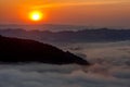 Mountain valley during sunrise. Natural summer landscape,Thailand