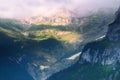 Mountain Valley in Swiss Alps