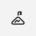 Mountain vector icon sign symbol Royalty Free Stock Photo