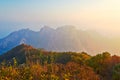 The mountain view of autumn of ancestral mountain