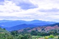 Mountain View at Baan Pa Bong Piang in Chiang Mai Province Royalty Free Stock Photo