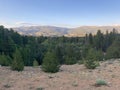 The mountain view from within the BLM Cache Creek gold prospecting area in Colorado