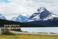 Mountain view in bow lake