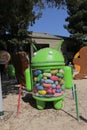 Mountain View, CA, US, 2.09.2020 - Jelly Bean at Google Android Statues Square Royalty Free Stock Photo