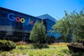 Mountain View, CA/USA - May 21, 2018: Exterior view of a Googleplex building, the corporate headquarters complex of Google and its Royalty Free Stock Photo