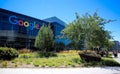 Mountain View, CA/USA - May 21, 2018: Exterior view of a Googleplex building, the corporate headquarters complex of Google and its Royalty Free Stock Photo