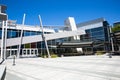 Mountain View, CA/USA - May 21, 2018: Exterior view of a Googleplex building, the corporate headquarters complex of Google and its Royalty Free Stock Photo