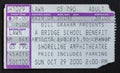 Old used ticket for Bridge School Benefit XIV concert