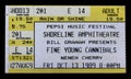 Old used ticket stub for Fine Young Cannibals concert at Shoreline Amphitheatre