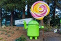 MOUNTAIN VIEW, CALIFORNIA, USA - AUGUST 17, 2023: The Google Android seen at Google Headquarters.