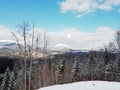 Mountain view in Carpathians, Ukraine Royalty Free Stock Photo