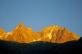 Mountain view from Chamonix Royalty Free Stock Photo