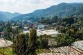 The mountain view of Doi Inthanon national park in Chiangmai province Royalty Free Stock Photo