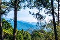 Mountain view at Doi Kiew Lom view point in Huai Nam Dang national park Royalty Free Stock Photo