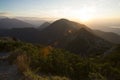 Sunset at Heimgarten mountain in Bavaria