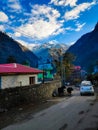 A mountain view from Himalayan mountains, Kasol Kullu Manali Himachal