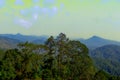 Mountain view at Huai Nam Dang National Park Royalty Free Stock Photo
