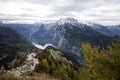 Mountain view from Jenner to Koenigssee lake, Bavaria, Germany Royalty Free Stock Photo