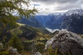 Mountain view from Jenner to Koenigssee lake, Bavaria, Germany Royalty Free Stock Photo