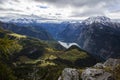 Mountain view from Jenner to Koenigssee lake, Bavaria, Germany Royalty Free Stock Photo