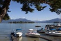 Mountain view at lake Chiemsee, Bavaria