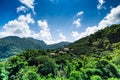 Mountain View with Local Village at Doi Pha Mee Royalty Free Stock Photo