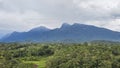 mountain view on one of the islands of Borneo Royalty Free Stock Photo