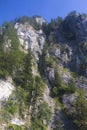 Hiking on a late day of winter on Bucegi mountains Royalty Free Stock Photo