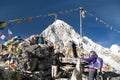 Mountain view point Kala Patthar and mount Pumo Ri