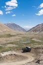 Mountain view on the road to Pangong Lake in Ladakh,India.