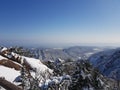 mountain view in south korea winter