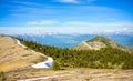 Mountain view from summit Royalty Free Stock Photo