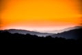 Mountain View sunset blurred background Royalty Free Stock Photo