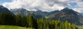 Mountain view from the top - Alpbach valley, Austria Royalty Free Stock Photo