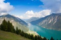 Mountain view from the top - Alpbach valley, Austria Royalty Free Stock Photo